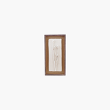 Wood Framed 3d Botanical & Jute Mat Wall Art