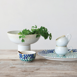 Hand-Painted Bowl with Vines