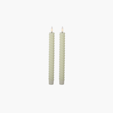 Cream Spiral Taper LED 9.75"