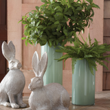 Green Glass Vase