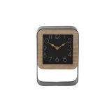 Black Metal & Wood Clock