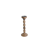 Wood Spindle Candleholders
