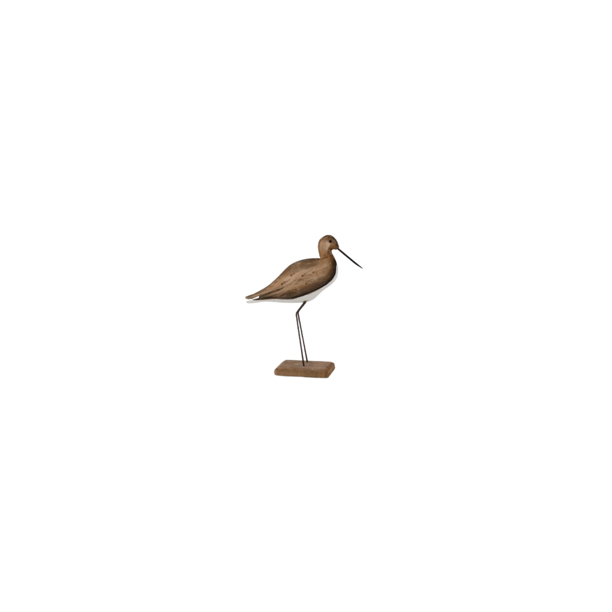 Wood Shore Bird w/Metal Legs