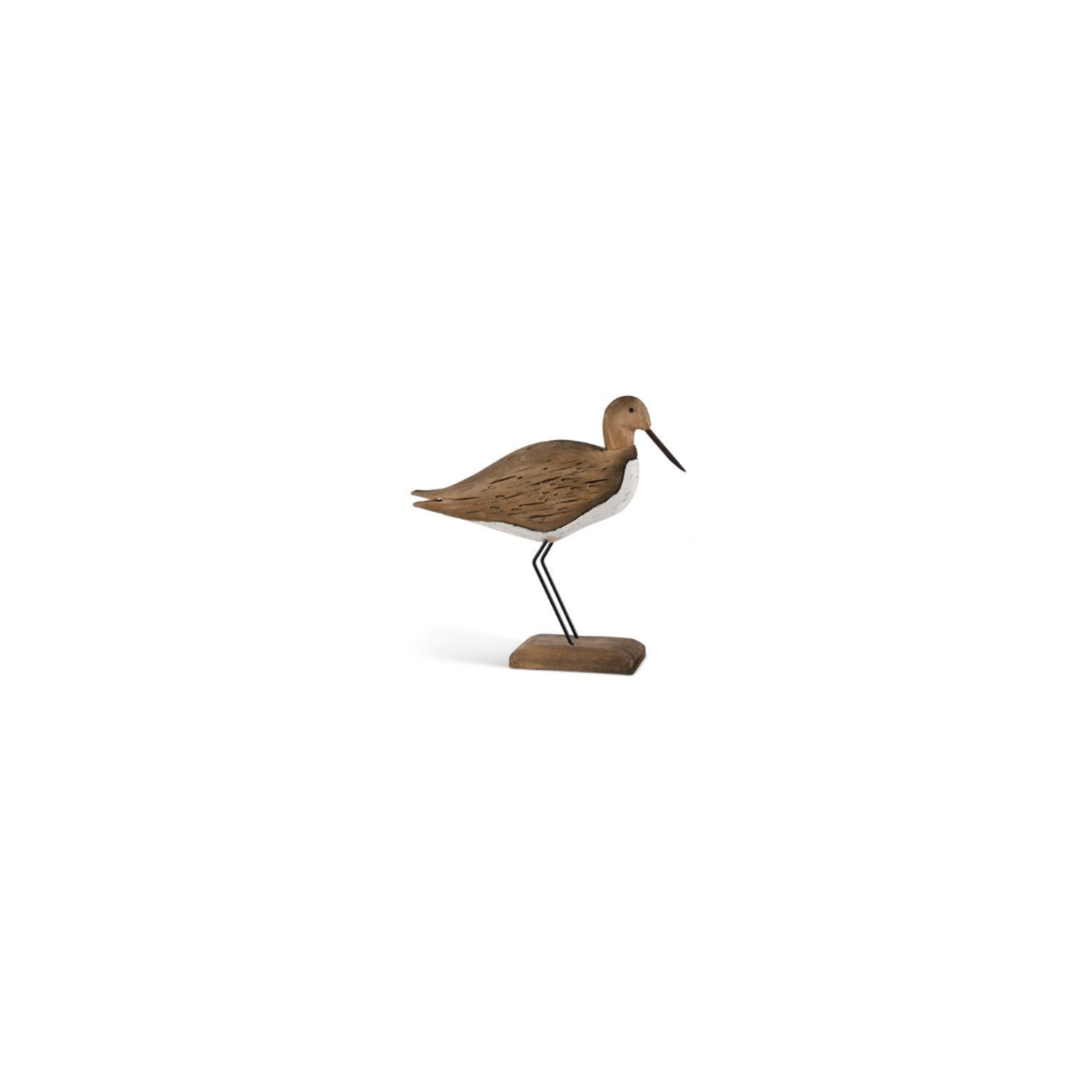 Wood Shore Bird w/Metal Legs