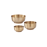 Textured Antiqued Gold Bowls