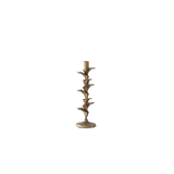 Gold Metal Floral Petal Taperholders