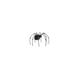 Glittered Black Metal Spiders