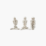 See Speak Hear No Evil Sitting Skeletons