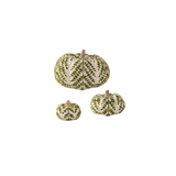 Cream + Green Knit Pumpkins