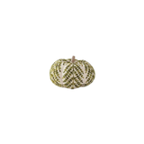 Cream + Green Knit Pumpkins