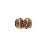 Pleated Brown Taper Holder