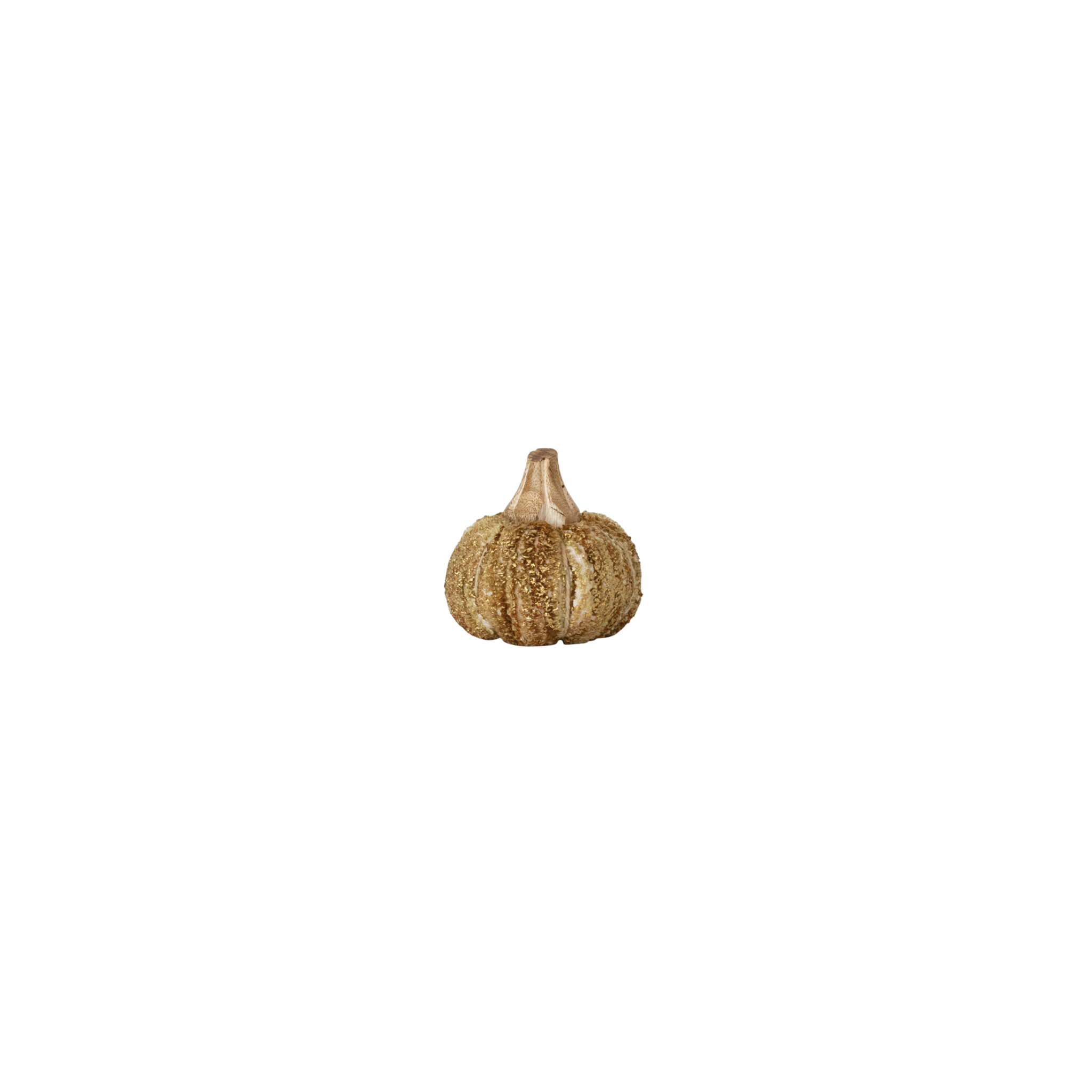 Chenille & Mango Wood Pumpkin