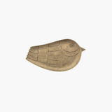 Hand-Forged Metal Bird Shaped Tray, Antique Gold Finish
