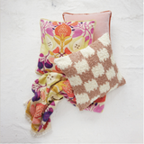 Dusty Coral Velvet Pillow