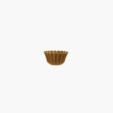 Mustard Pleated Scalloped Bowl