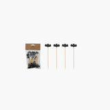 Bat Shaped Bamboo Picks