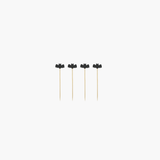 Bat Shaped Bamboo Picks