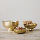 Gold Metal Footed Bowl