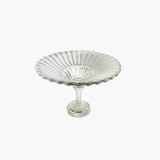 Short Pressed Glass Pedestal Bowl