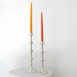 Tall Silver Taper w Ball Feature