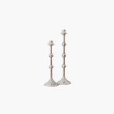 Tall Silver Taper w Ball Feature