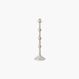 Tall Silver Taper w Ball Feature