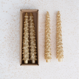 10" Gold Xmas Tree Taper