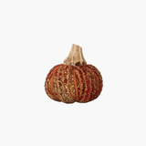 Chenille & Mango Wood Pumpkin
