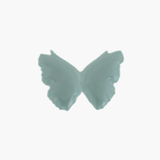 Blue Small Ceramic Butterfly Shaped Dish