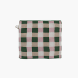 Green Checkered Knit Dish Cloth