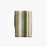 Yellow + Green Striped Tea Towel