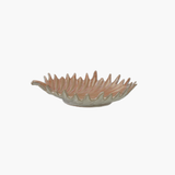 Dusty Rose Palm Frond Bowl