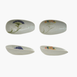 Hand-Painted Floral Dish/Spoon Holder