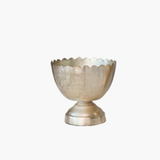 Vintage Gold Bowls w Scalloped Rim