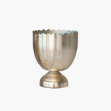 Vintage Gold Bowls w Scalloped Rim