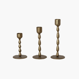 Antique Brass Taper Holders