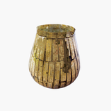 Antique Glass Mosaic Votive Holder