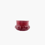 Red Embossed Mercury Glass Votive Holder