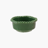 Green Hobnail Rim Bowl
