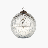 Silver Mercury Ornament Candle