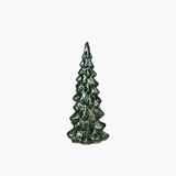 Green Mercury Glass LED Tree