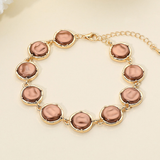 Brown + Gold Pearl Bracelet