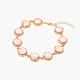 Pink + Gold Pearl Bracelet
