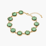 Green + Gold Pearl Bracelet