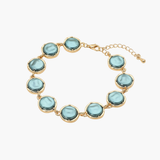 Turquoise + Gold Pearl Bracelet
