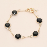 Black + Gold Link Bracelet