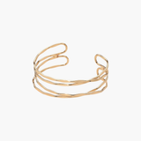 Gold Crisscross Cuff Bracelet