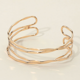 Gold Crisscross Cuff Bracelet