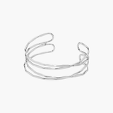 Silver Crisscross Cuff Bracelet