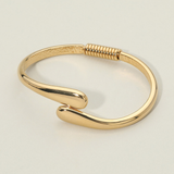 Gold Teardrop Cuff Bracelet